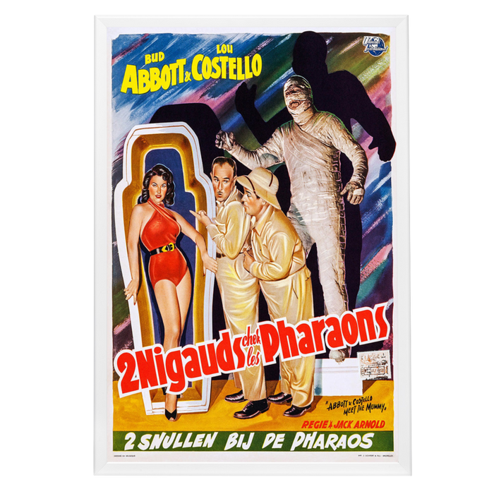 "Abbott and Costello Meet The Mummy (French)" (1955) Framed Movie Poster