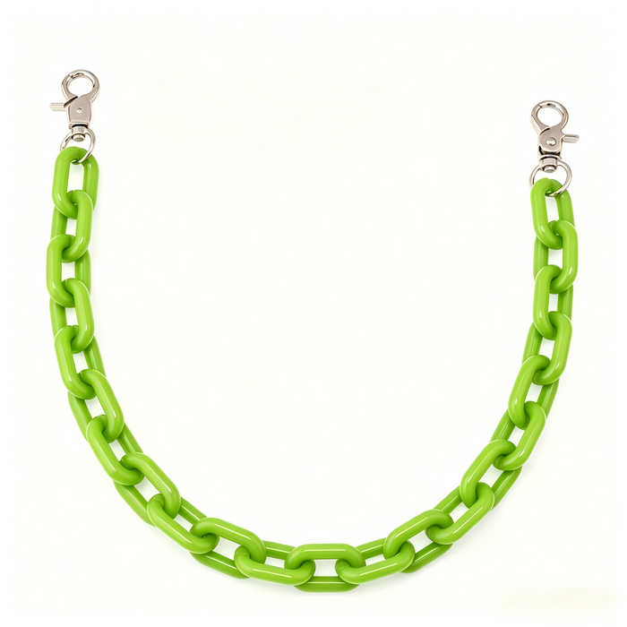 Ounamei Acrylic Chunky Bag Chain Strap – 50cm Lightweight Statement Purse Charm
