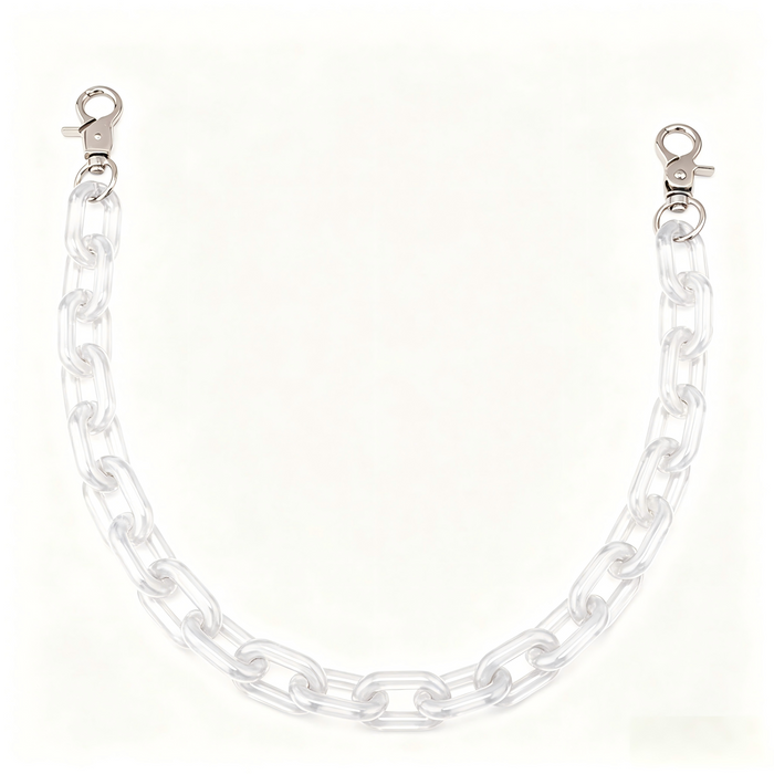 Ounamei Acrylic Chunky Bag Chain Strap – 50cm Lightweight Statement Purse Charm