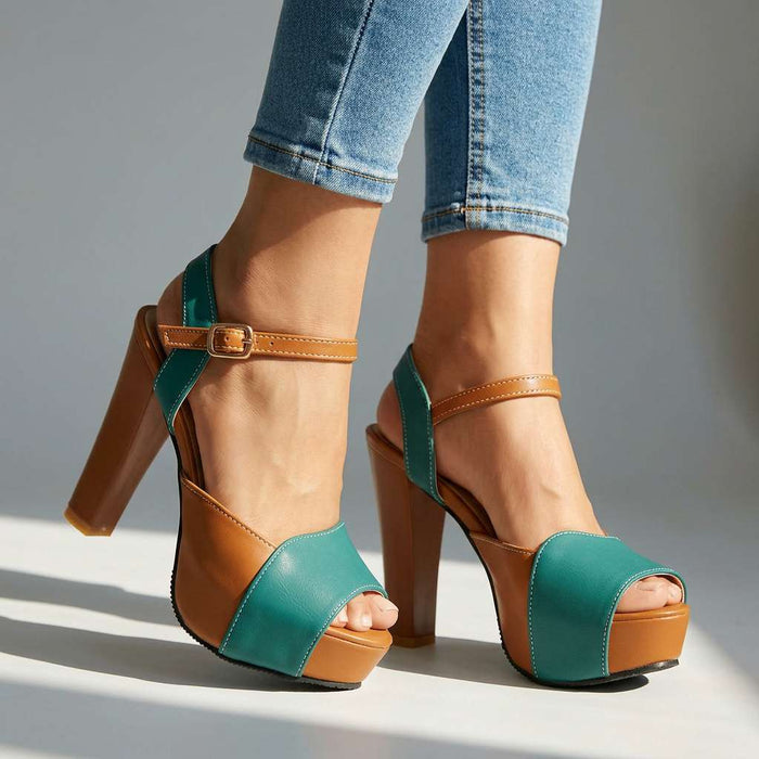 Adela Open Toe Heels