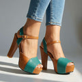 Adela Open Toe Heels