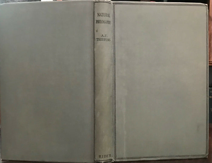 A.E. THIERENS - NATURAL PHILOSOPHY - 1st 1920 - ASTROLOGY HERMETIC OCCULT MAGICK