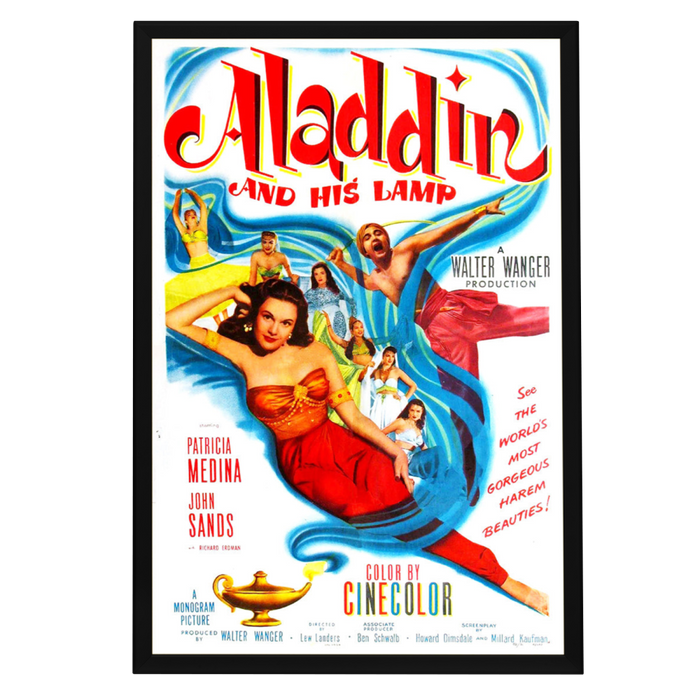 "Aladdin And His Lamp" (1952) Framed Movie Poster