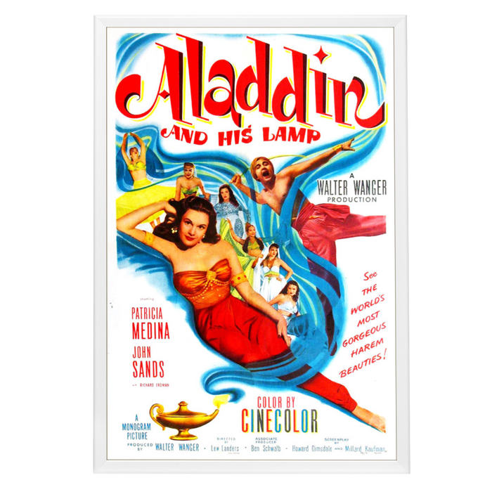 "Aladdin And His Lamp" (1952) Framed Movie Poster
