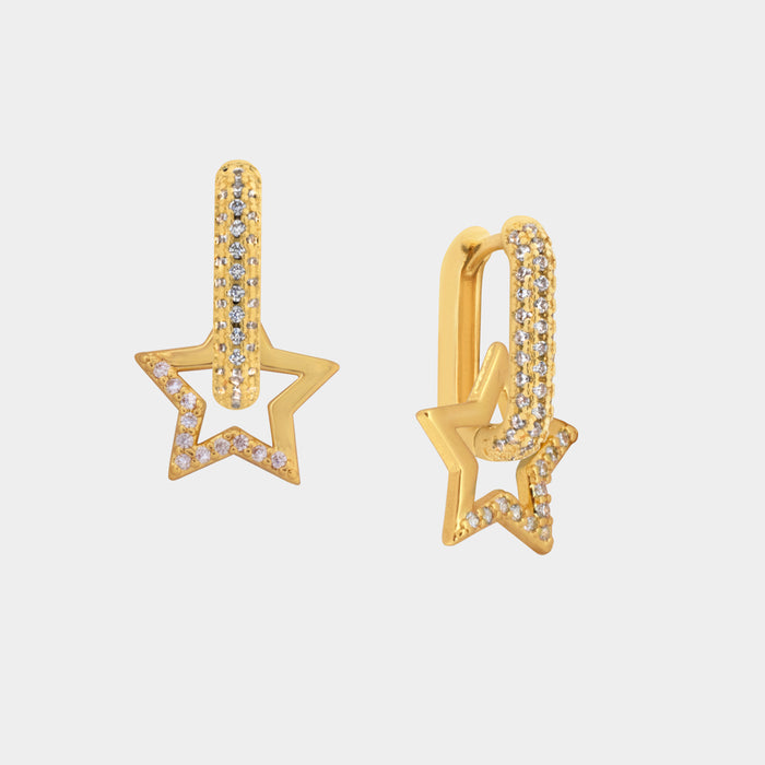 Ari cz tiny Star Hoops