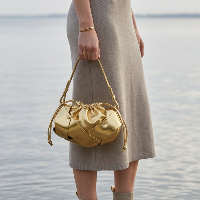 Aurea Knot Bag in Vegan Leather  - By Qivii