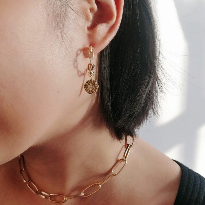 Aviana Coin Earrings-D