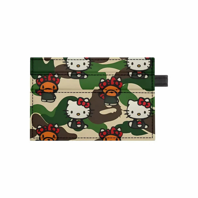 Bape HK green Card Holder