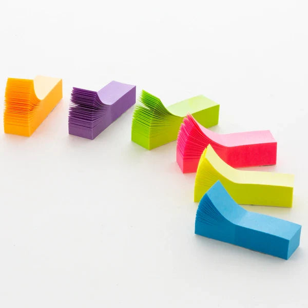 BAZIC 100 Ct. 0.5" X 1.75" Neon Page Marker (10/Pack) Sold in 24 Units
