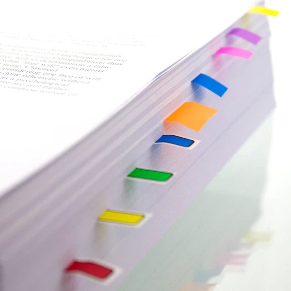 BAZIC 25 Ct. 0.5" X 1.7" Neon Color Coding Flags (10/Pack) Sold in 24 Units