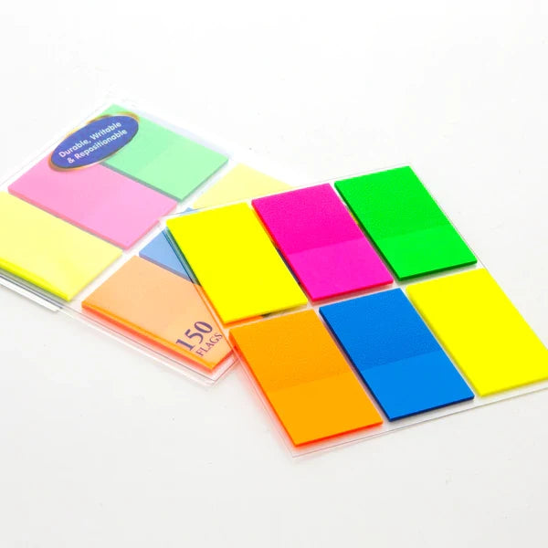 BAZIC 25 Ct. 1" X 1.7" Neon Color Standard Flags (6/Pack) Sold in 24 Units