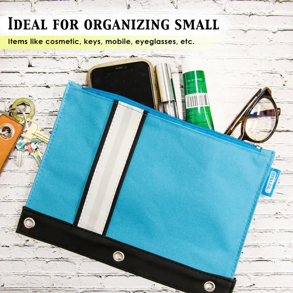 BAZIC Bright Color 3-Ring Pencil Pouch Sold in 24 Units
