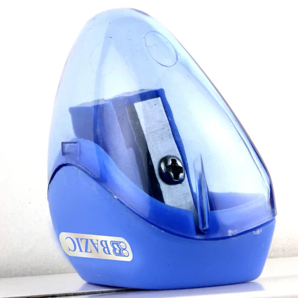 BAZIC Dual Blades Sharpener w/ Triangle Receptacle (2/Pack) Sold in 24 Units