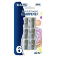 BAZIC Single Hole Metal Pencil Sharpener (6/Pack) Sold in 24 Units