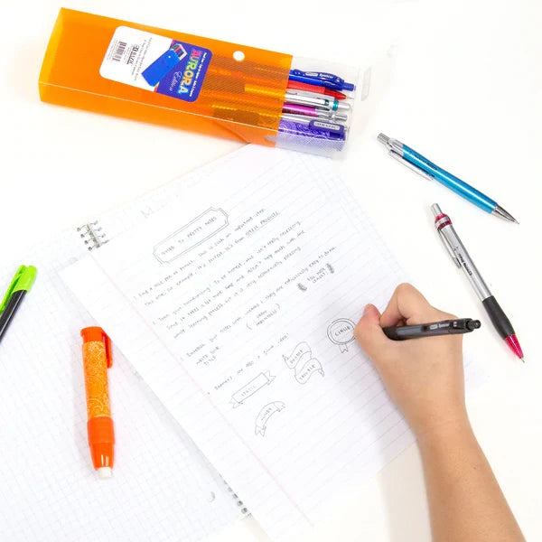 BAZIC Spencer Asst. Color Retractable Pen w/ Cushion Grip (4/Pack) Sold in 24 Units