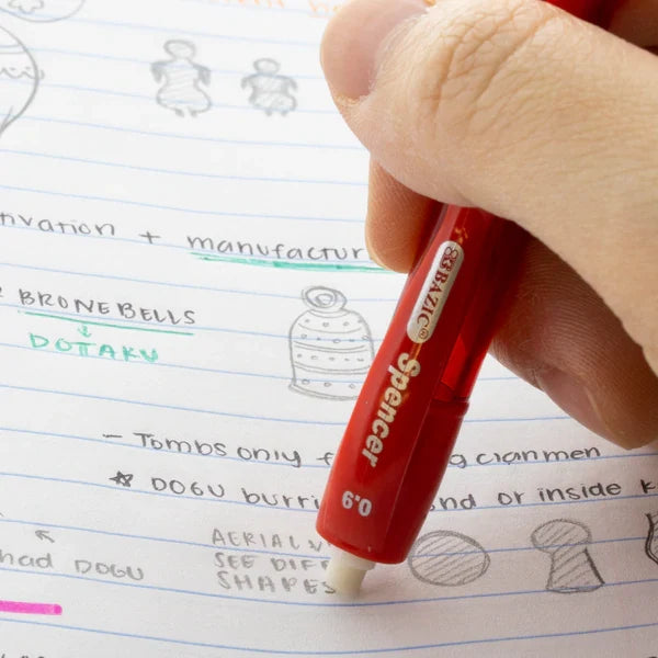 BAZIC Spencer Asst. Color Retractable Pen w/ Cushion Grip (4/Pack) Sold in 24 Units
