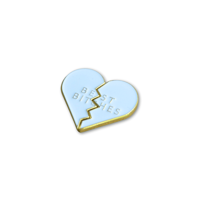 Golf Ball Markers in Best Bitches Broken Heart Golf Ball Marker with Hat Clips Set by Birdie Girl Golf