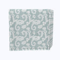Blue Floral Lace Scrolls Napkins