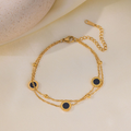Brazalete Con Circulos Negros