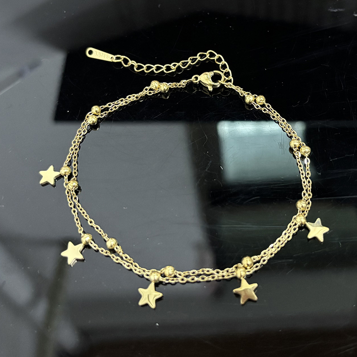 Brazalete Doble de Mini Estrellas