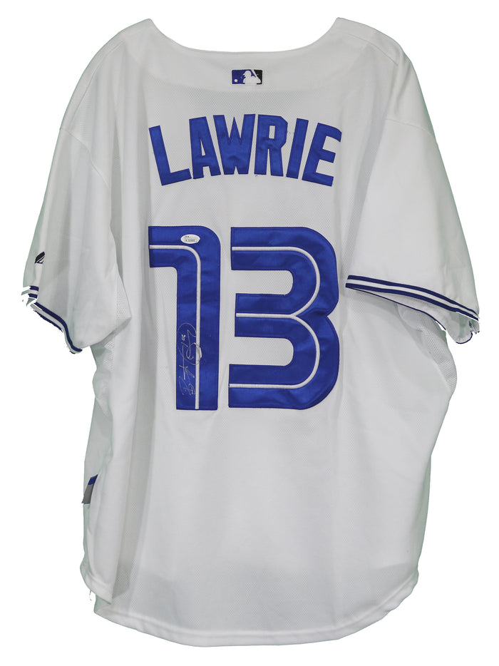 Brett Lawrie Toronto Blue Jays Signed Autographed White #13 Jersey JSA COA