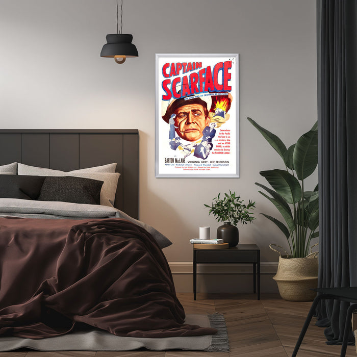 "Captain Scarface" (1953) Framed Movie Poster