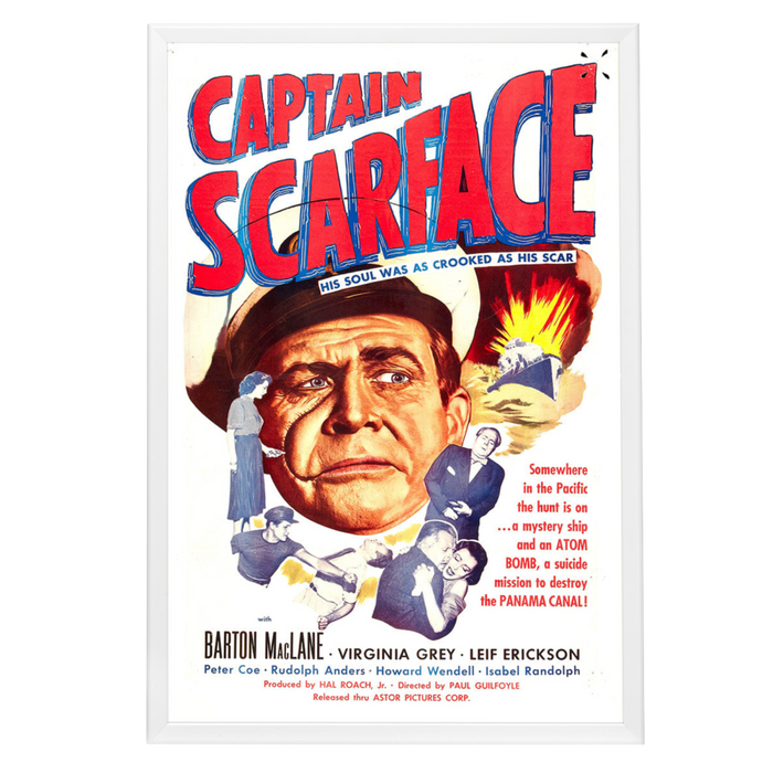 "Captain Scarface" (1953) Framed Movie Poster