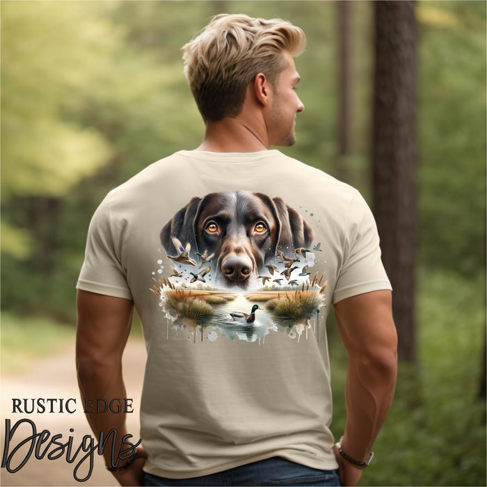 Chocolate Lab Duck Hunting
