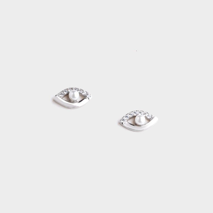 Cleopatra Pearl Studs -D