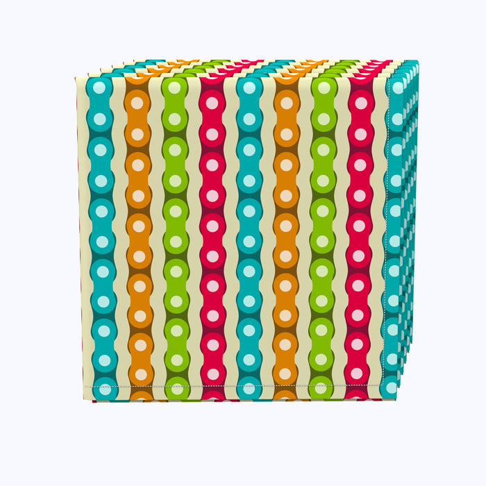 Colorful Bike Chains Napkins