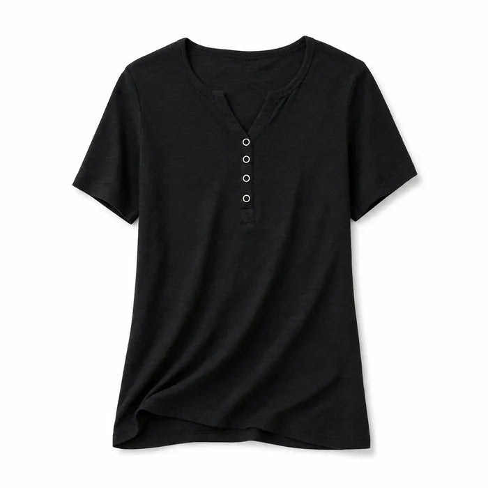 Daisy Snap Placket Tee