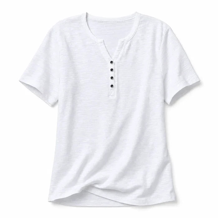 Daisy Snap Placket Tee