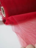 Deep Red Semi-Rigid Extra Wide Tulle