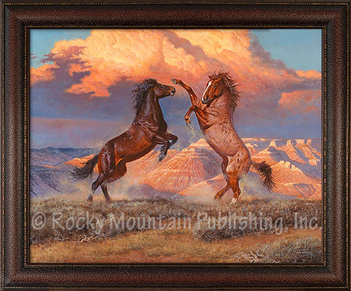 Desert Storm – Framed Giclee Canvas by Hayden Lambson