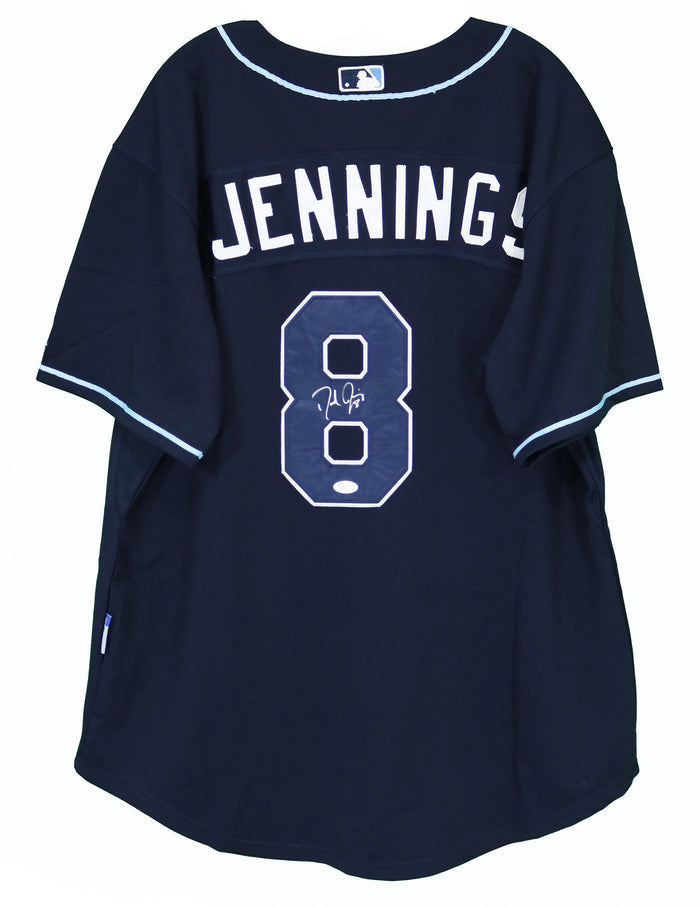 Desmond Jennings Tampa Bay Rays Signed Autographed Navy Blue #8 Jersey JSA COA