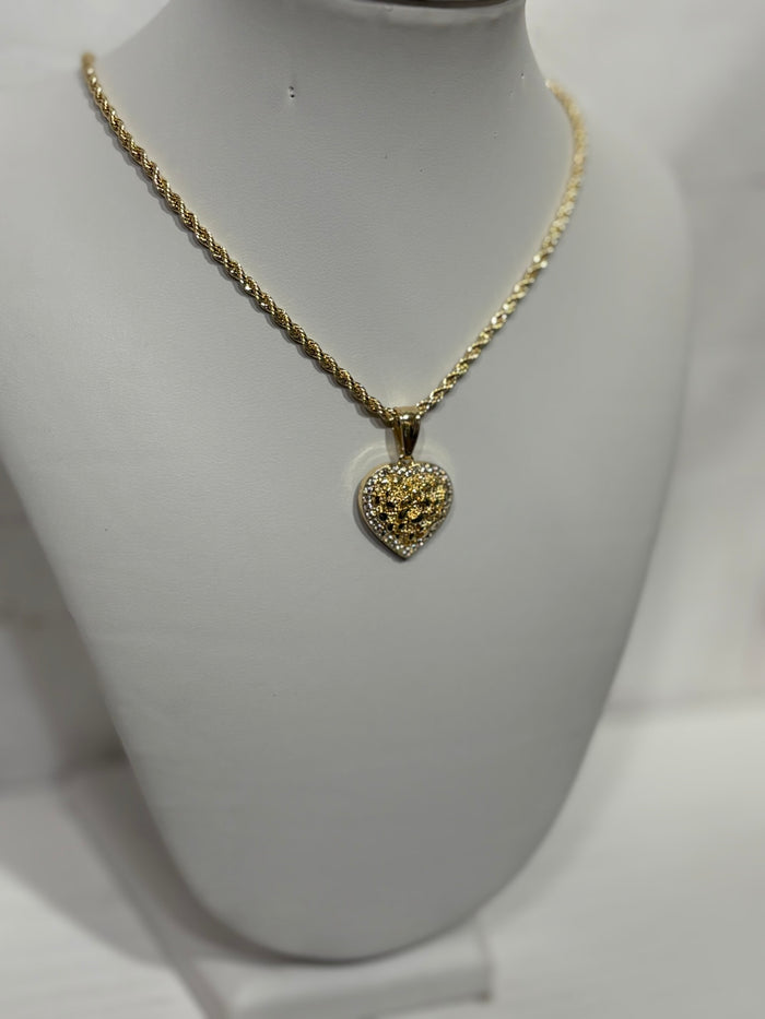 Diamond Nugget Heart