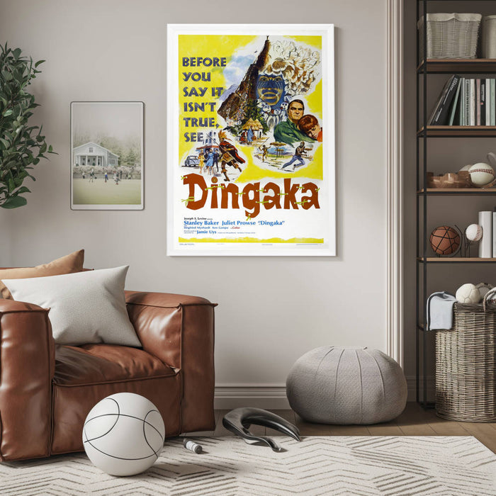 "Dingaka" (1965) Framed Movie Poster