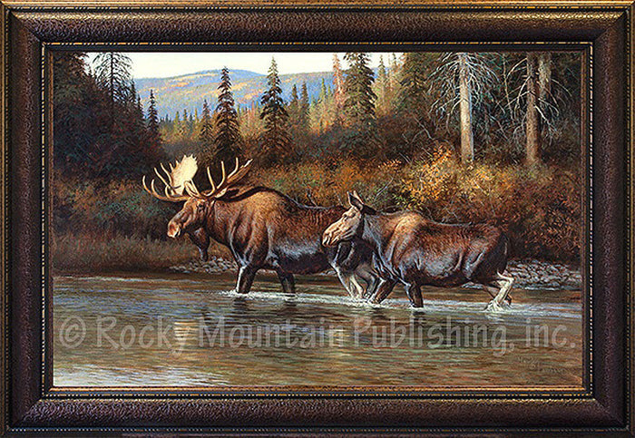 Fall Reflections - Framed Giclee Canvas by Hayden Lambson