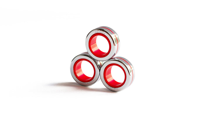 Fingears M-19mm Silver-Red Set - Fingears