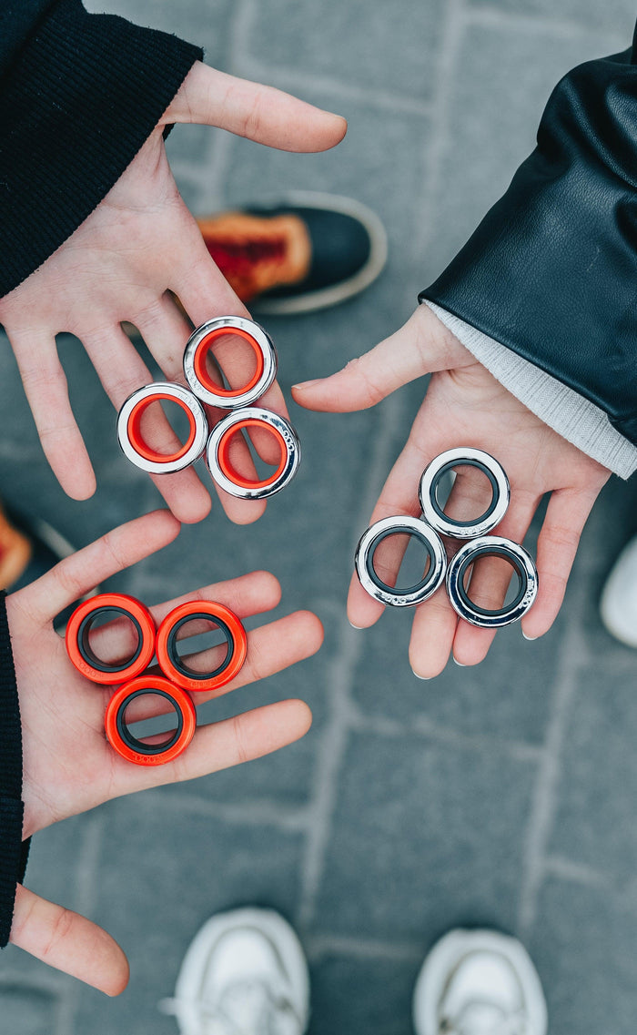 Fingears M-19mm Silver-Red Set - Fingears