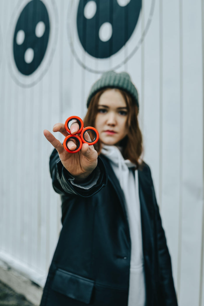 Fingears M-19mm Silver-Red Set - Fingears