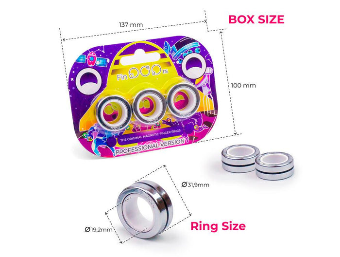 Fingears M-19mm Silver-White Set - Fingears