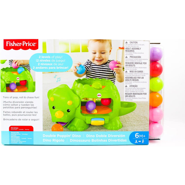 Fisher-Price DHW03 Double Poppin' Dino, Multi-Colored