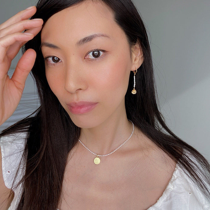 Fleur Drop Earrings-D