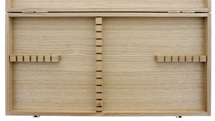 Forge de Laguiole 24-Piece "Ménagère" Laguiole Cutlery Storage Box - Light Oak, - Handcrafted by Forge de Laguiole