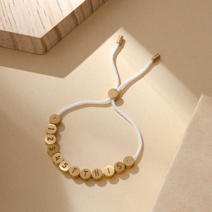 Bracelets in Gold Golf Stroke Counter Bracelet by Birdie Girl Golf