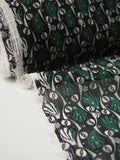 Green Shell Crinkle Chiffon