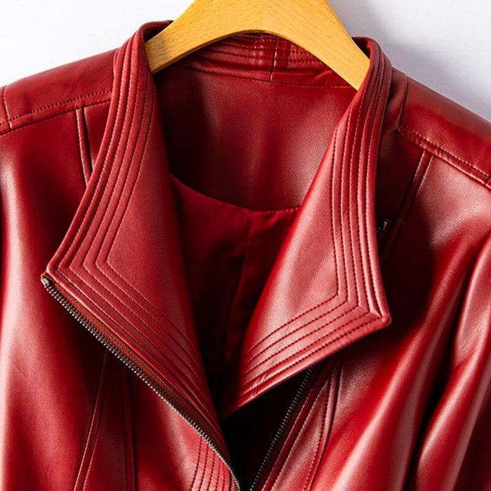 Hellena Leather Jacket  - By Qivii