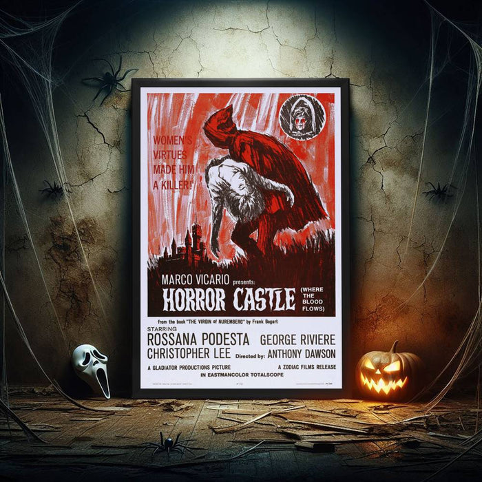 "Horror Castle" (1964) Framed Movie Poster