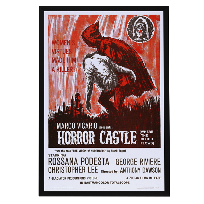 "Horror Castle" (1964) Framed Movie Poster